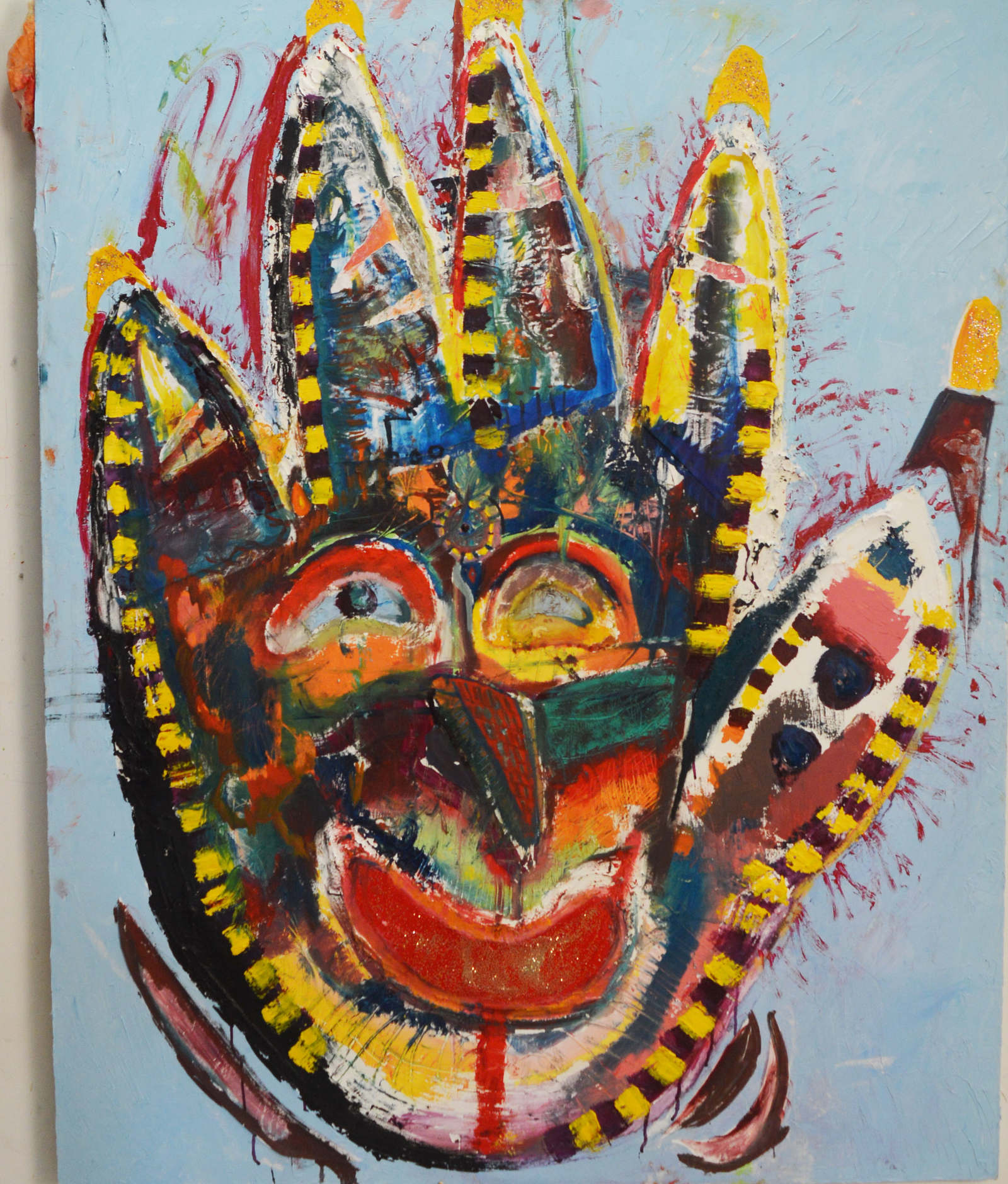 Candy Cane Bordered Jester