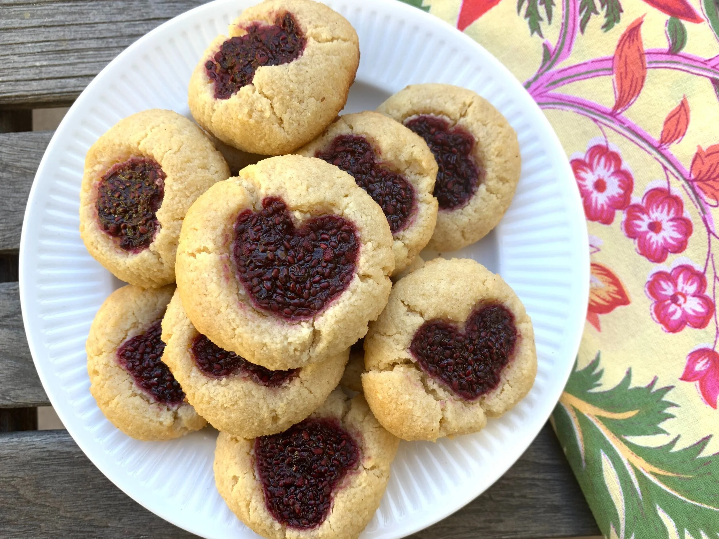Thumbprint Cookies with Blackberry Jam