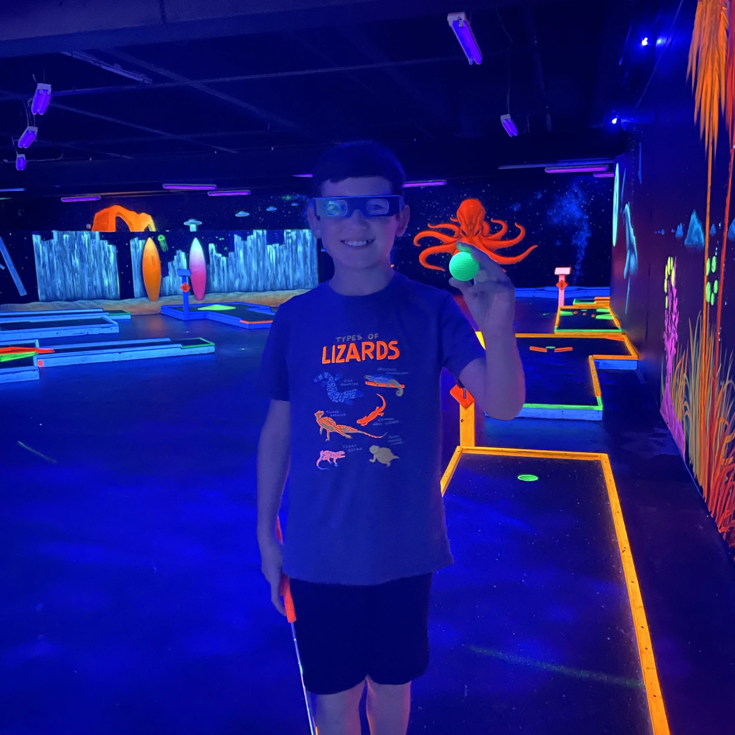 Kid at DD Blacklight