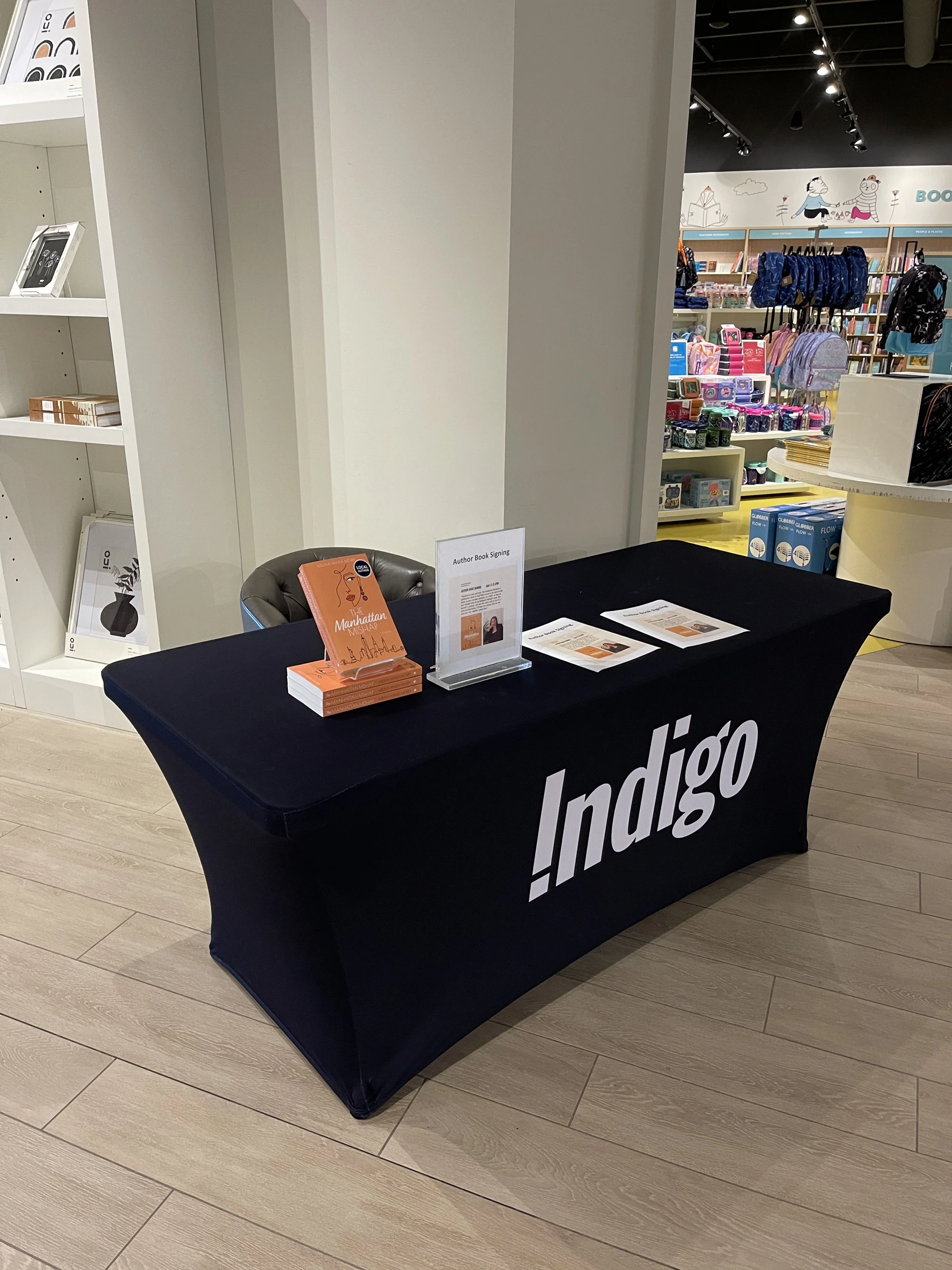 The Manhattan Mishap Book Signing at Indigo @ Mayfair Shopping Centre