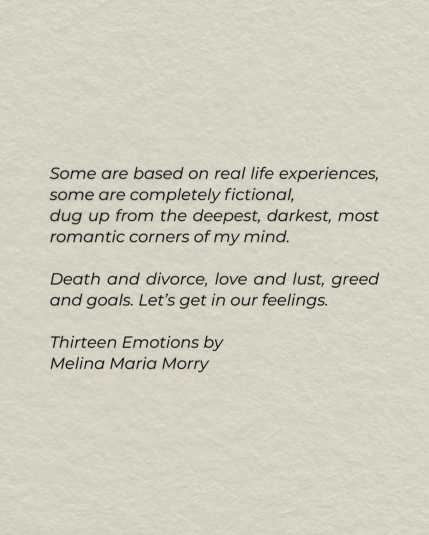 💔 THIRTEEN EMOTIONS 🥀 Swipe to see the cover 🥺 A proof copy is on its way to me so I can review the book in person before it publishes worldwide on June 1st!!! There is a total of 18 #shortstories inspired by cancer, divorce, death, love, lust, ad
