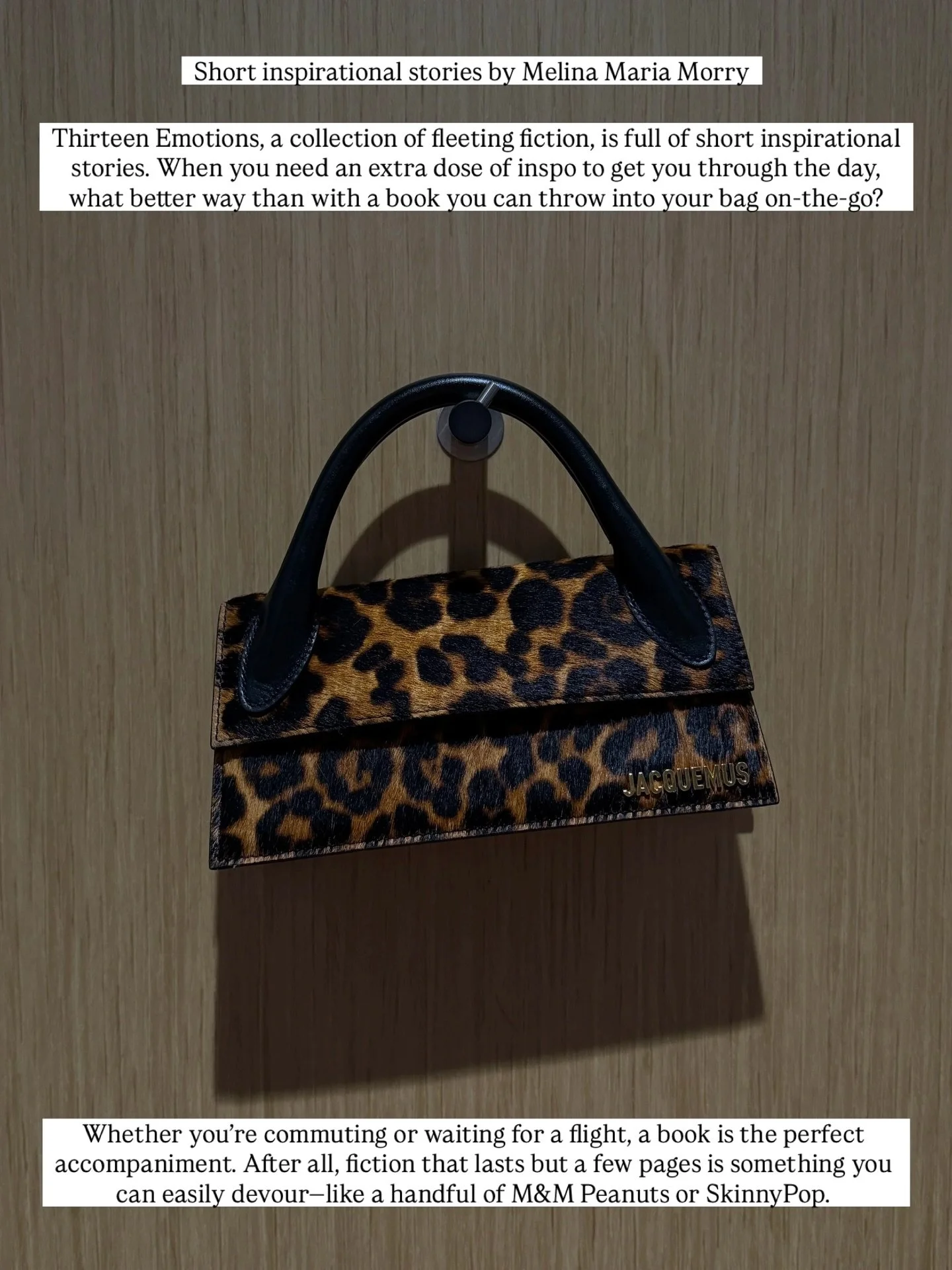 NEW BLOG&mdash;&mdash;Short Inspirational Stories in Thirteen Emotions by Melina Maria Morry 🤎 

Reading short inspirational stories offers quick bursts of hope and perspective that fit into busy lives, delivering sharp emotional clarity without dem