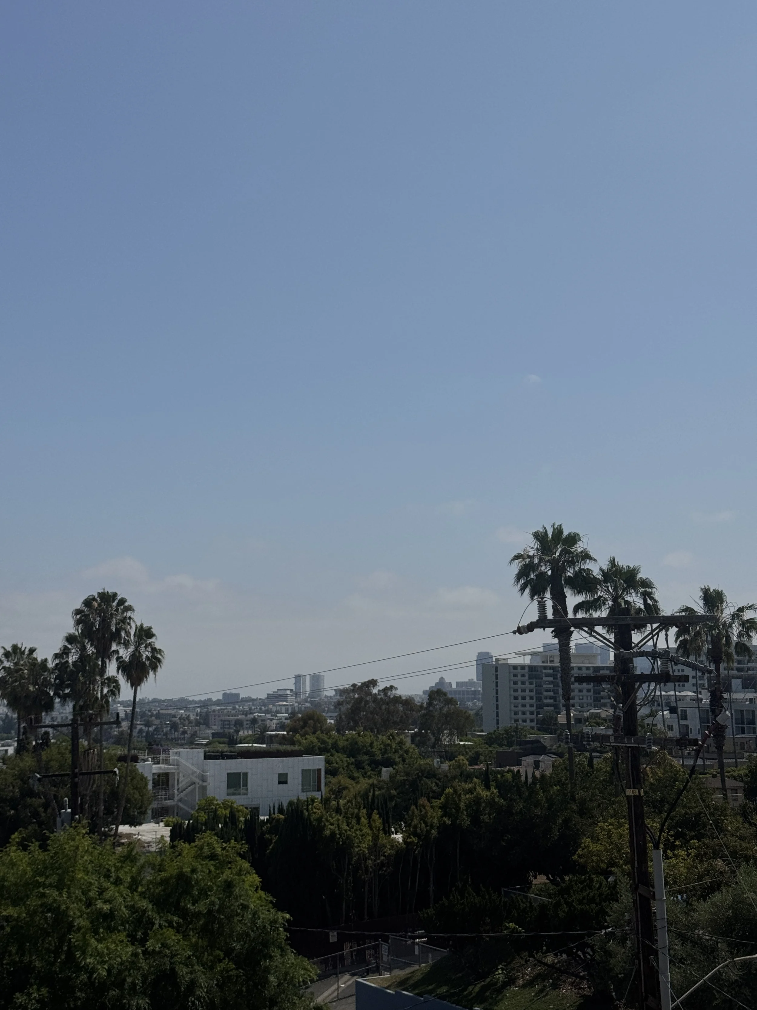 Los Angeles Poems — The view from The London Hotel in West Hollywood.