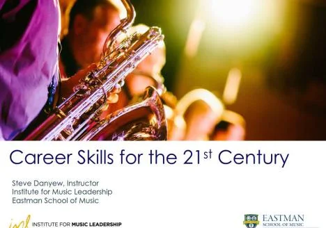 New Course I am Teaching at Eastman: Career Skills for the 21st Century