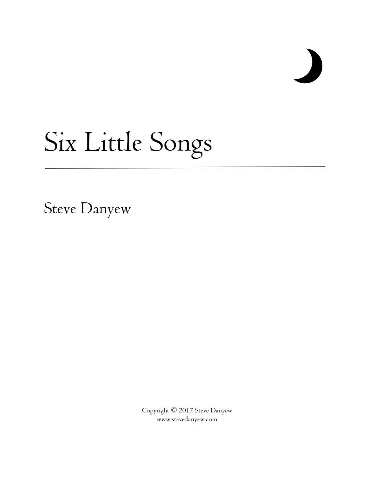 New Project: Six Little Songs for Voice & Chamber Winds