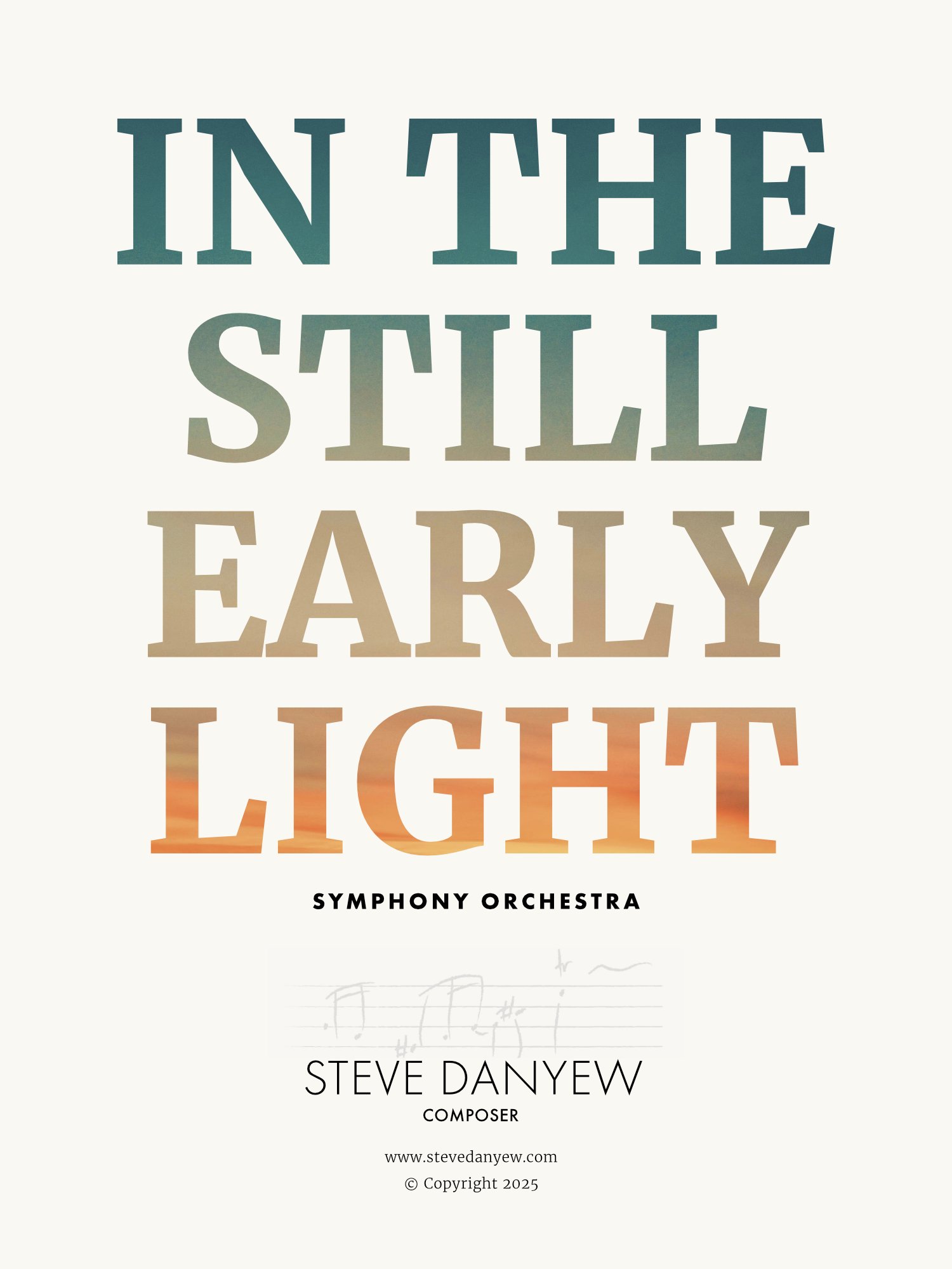 Runner-up in Heartland Symphony Orchestra Competition: “In the Still Early Light”