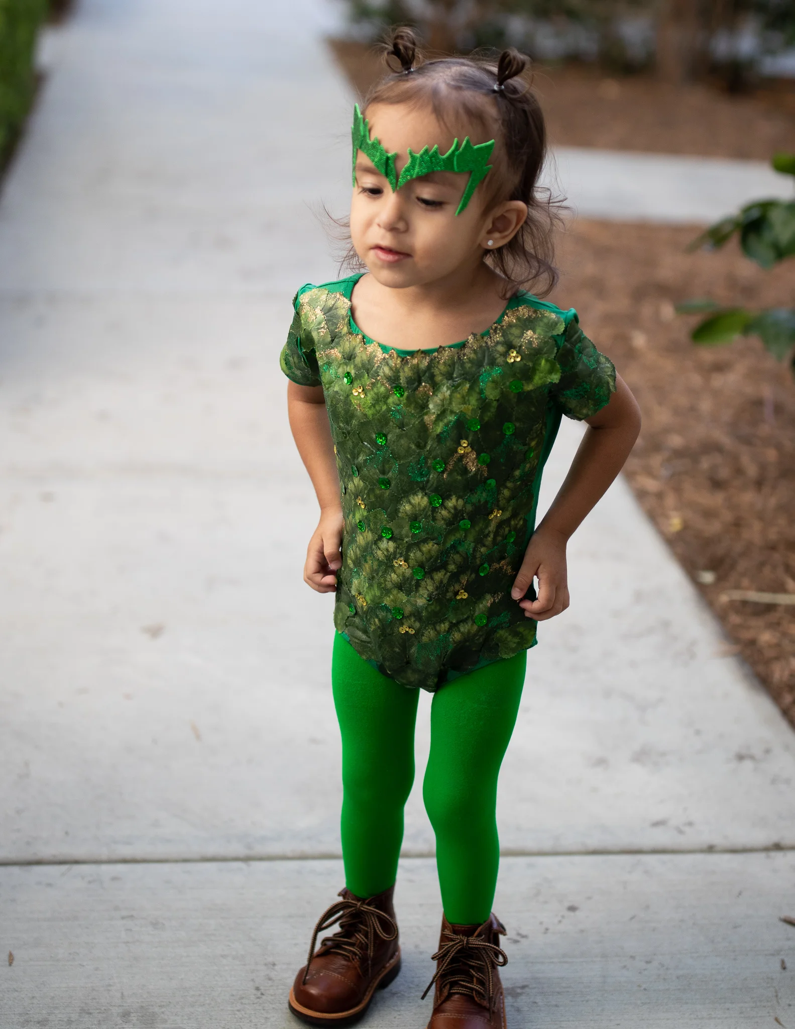 She wasn’t up for photos without her cousin.