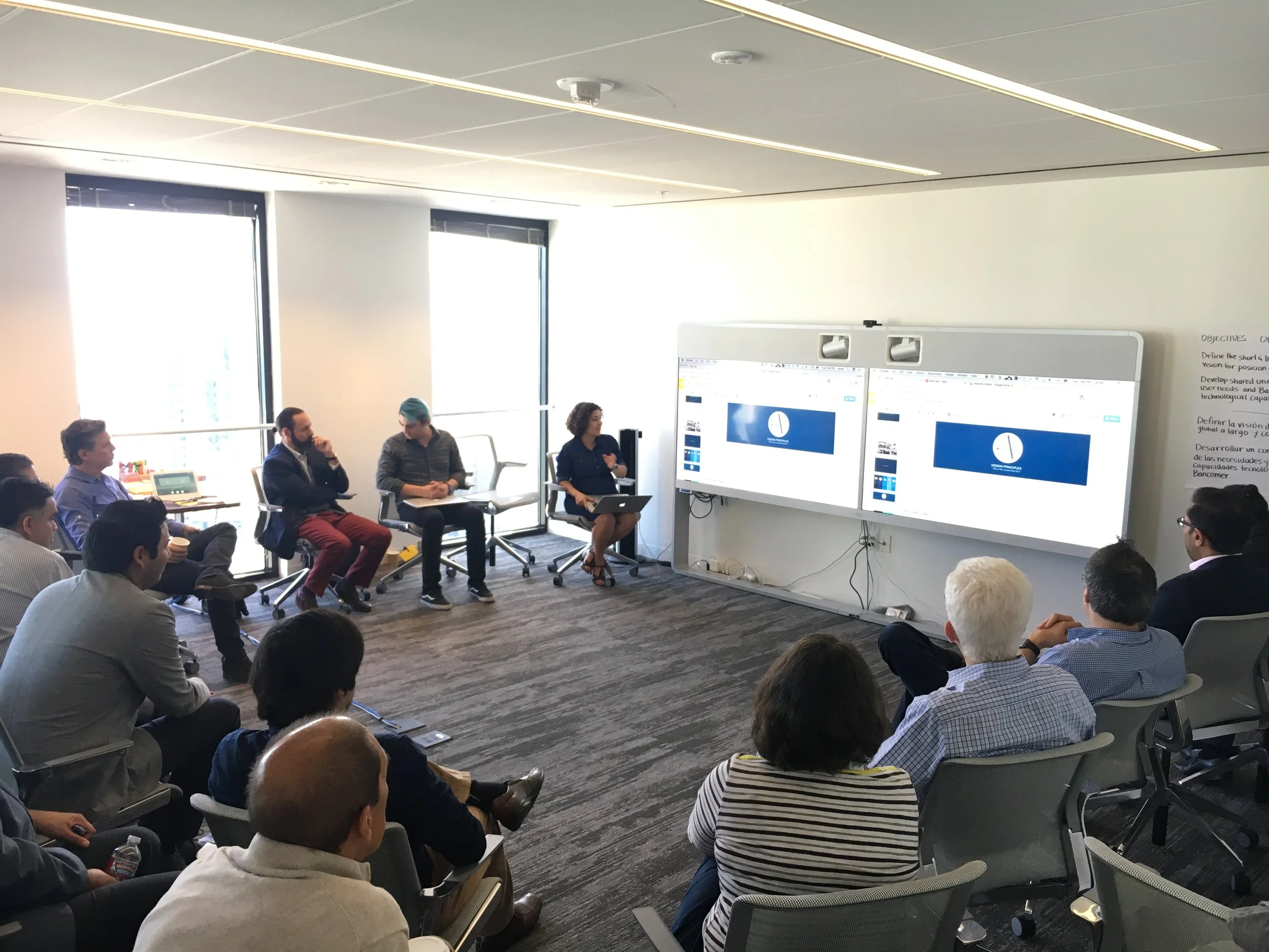 We held a design thinking workshop in San Francisco with a team from Mexico. 
