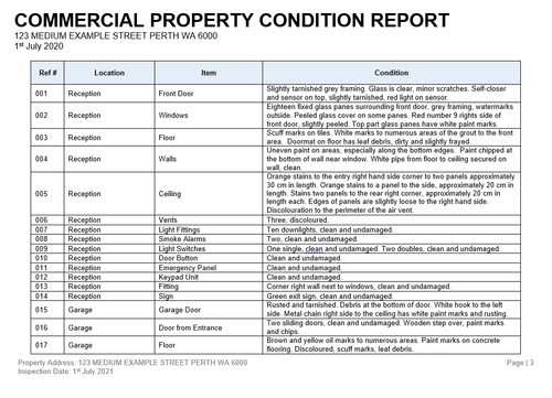 Asset Reports | Commercial Property Condition Reports