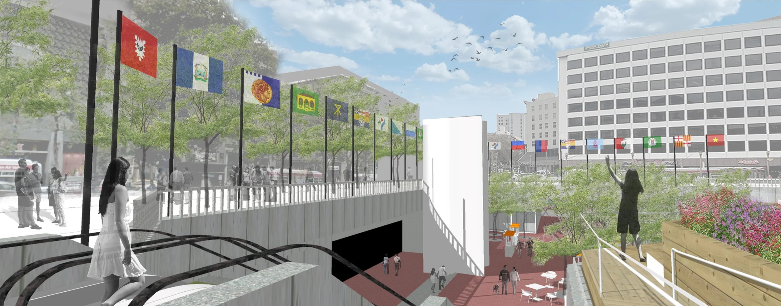 Partnering with SF’s Sister Cities to draw international significance to Hallide Plaza