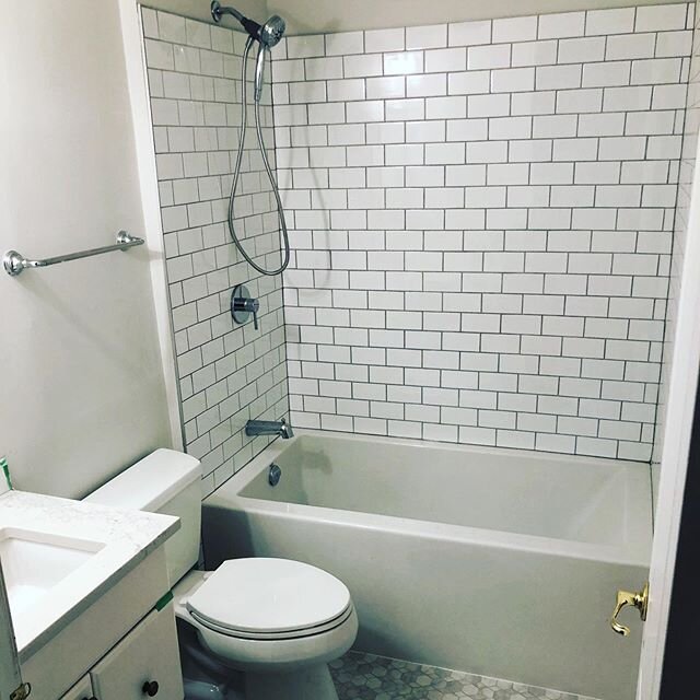 Swipe through to see a bit of the process on this #bathroom #remodel! 
#yeg #yegcontractor #yegcarpentry #carpentry #contracting #business #hustle #beauty #inspiration #subwaytile #boco #bco