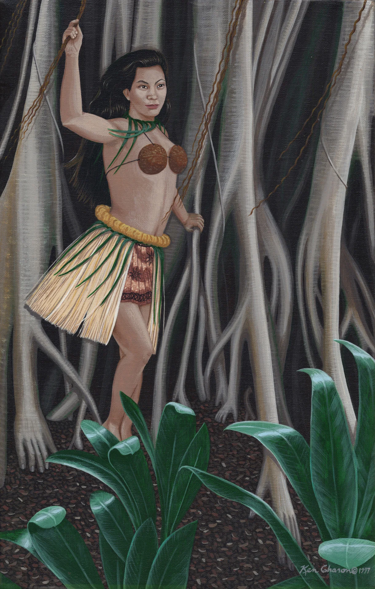 Ken Charon Painting 1997 Noelani in Touch with Nature  copy.jpg