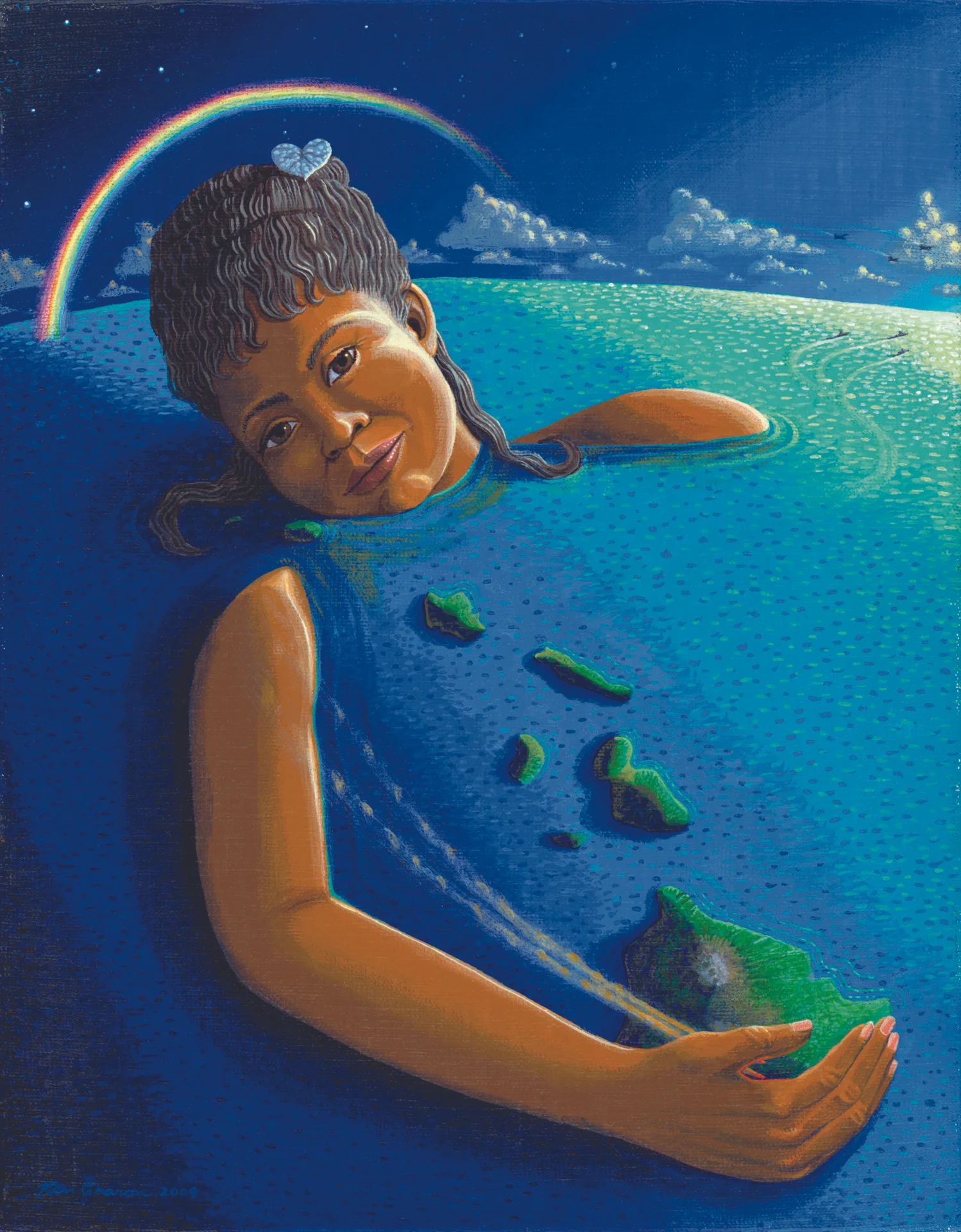 Ken Charon Painting 2009 Hawa Lands in Hawn Hands.jpg