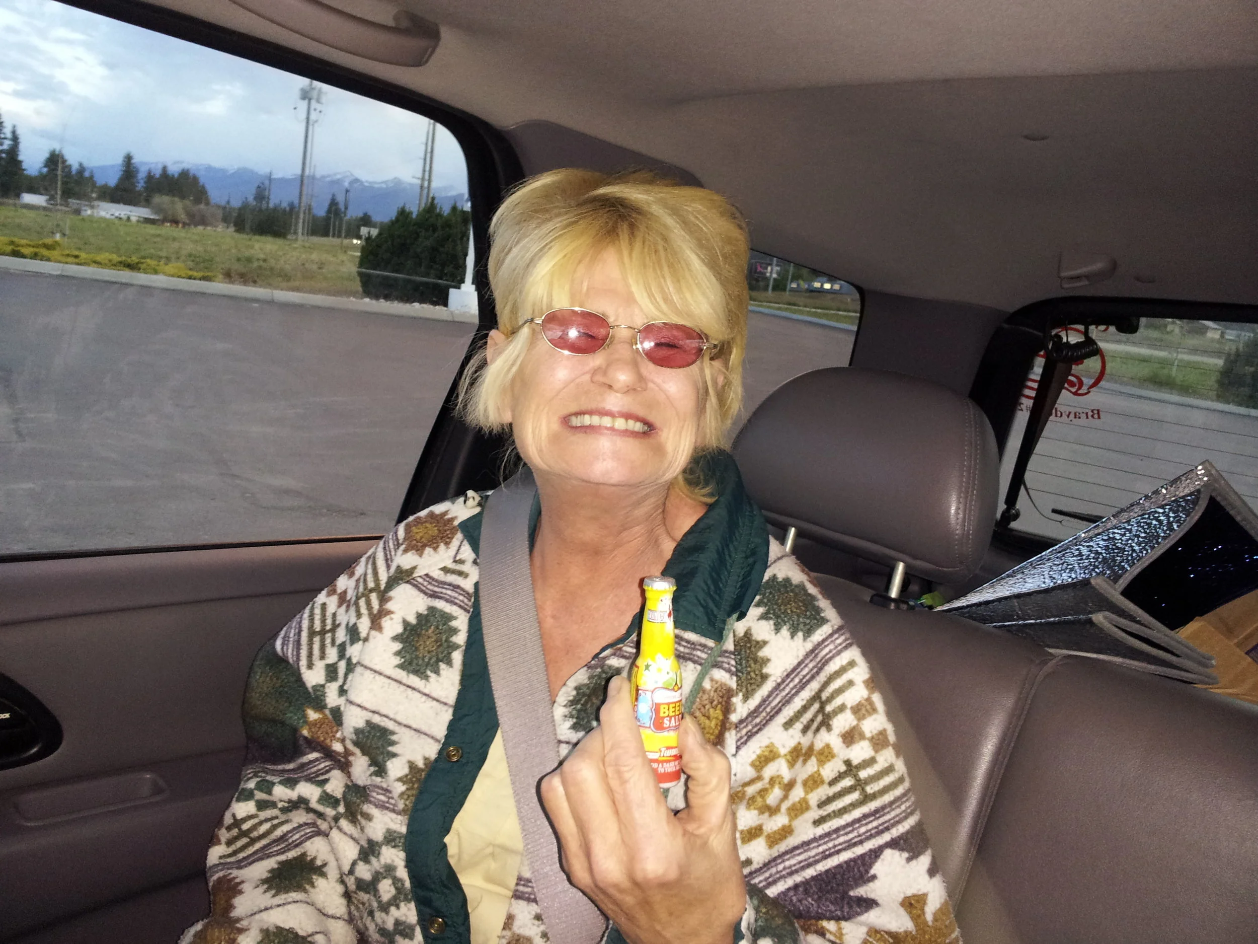 My Mom. Wonderful, crazy woman. what she must have seen throughout her life is staggering. But she was bullheaded, to say the least, That's where I get it from I suppose.