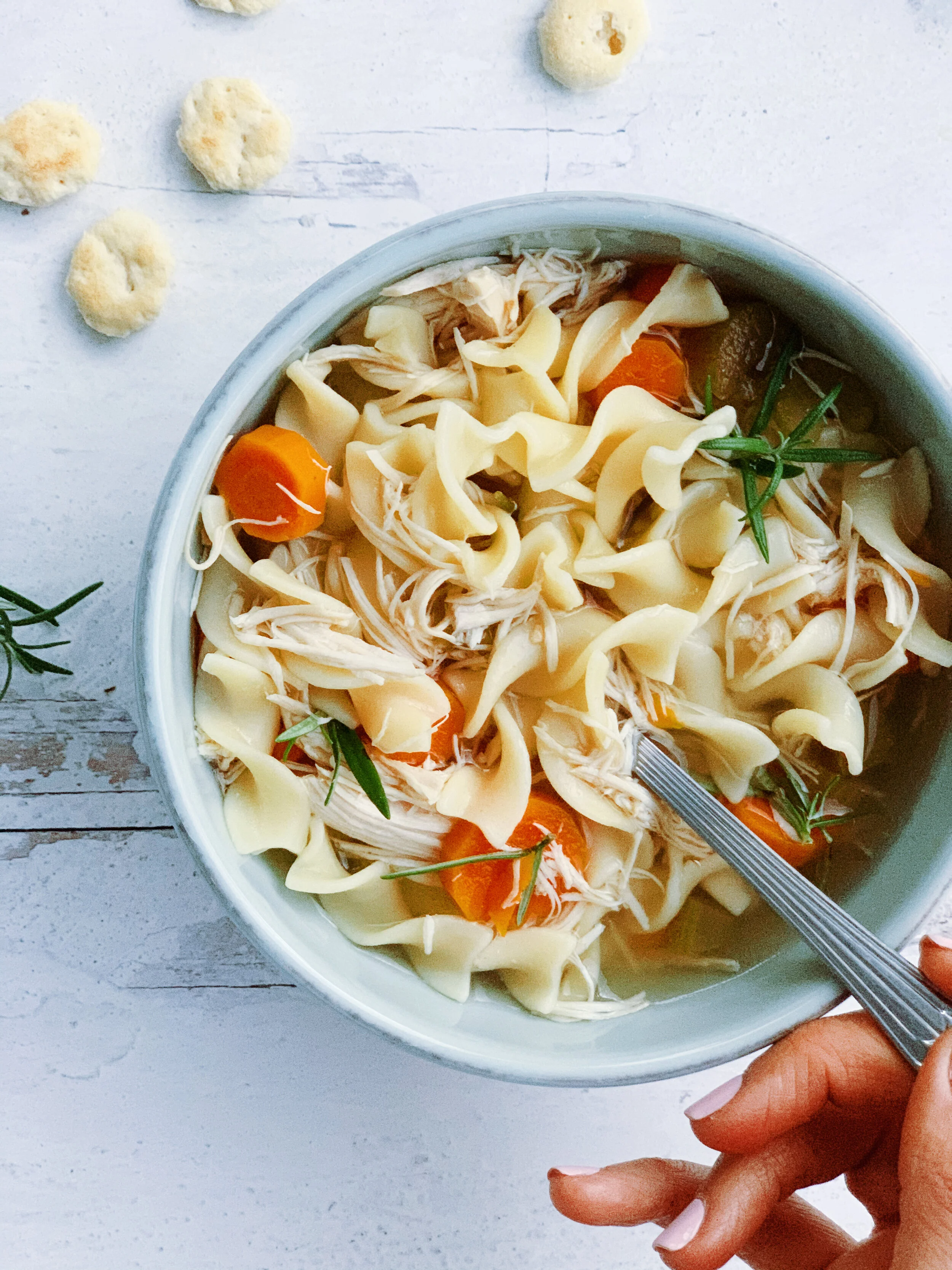 soupe poulet et nouilles...à la Mijoteuse! 