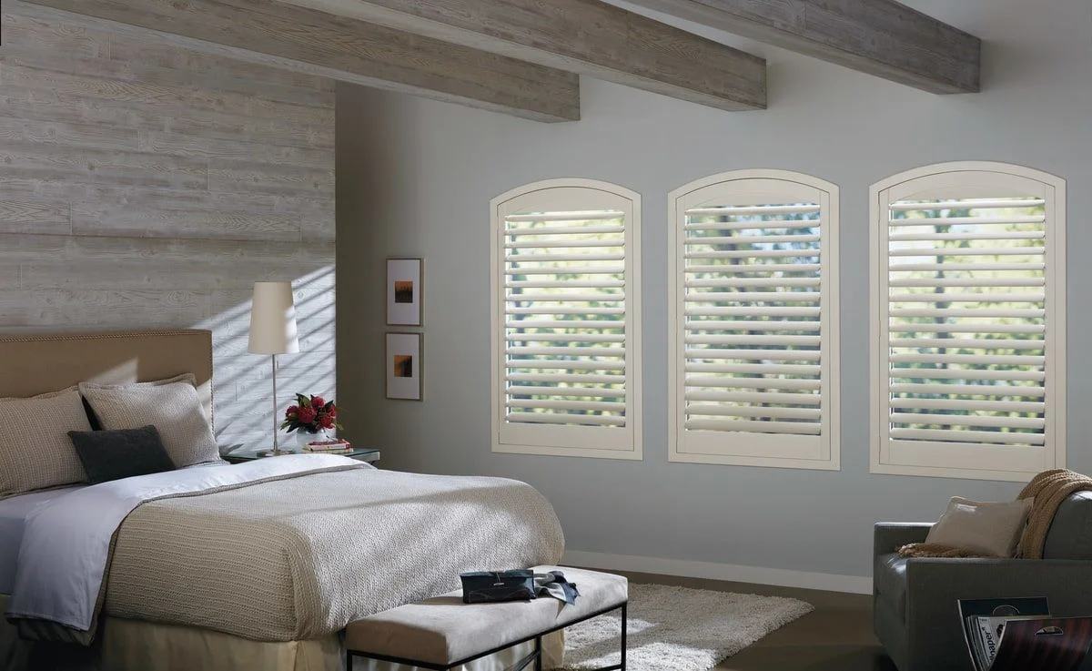 White Shutters for Master Bedroom