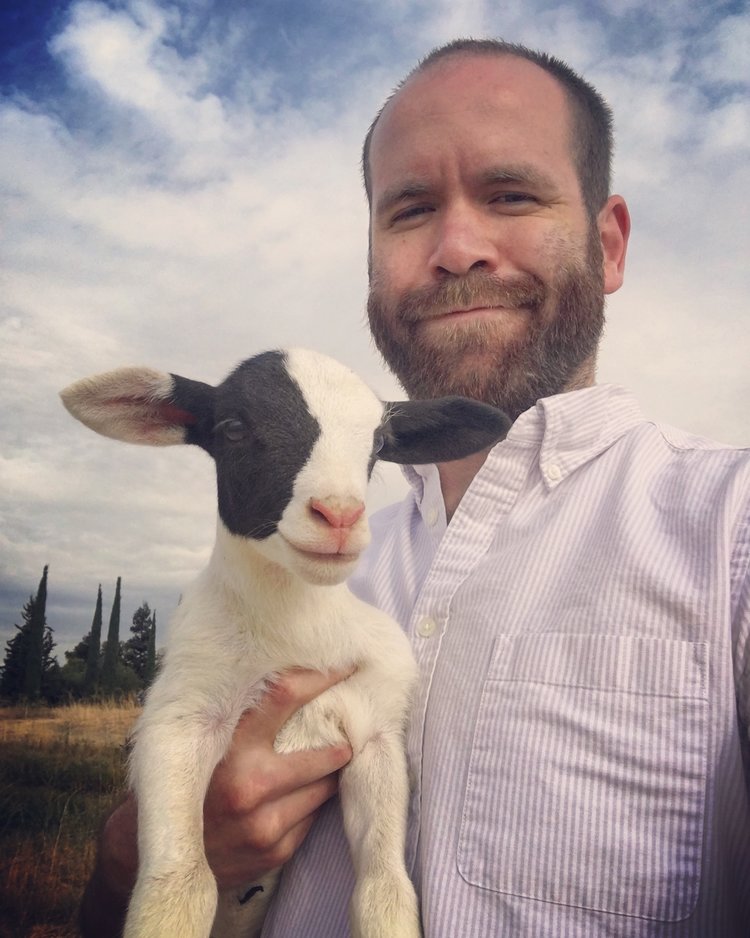 “My great loves are social justice, regenerative farming, experimenting in the kitchen, and connecting with people about their lives.” “… and hiking. I love hiking with my Australian Cattle dog, Michonne.”