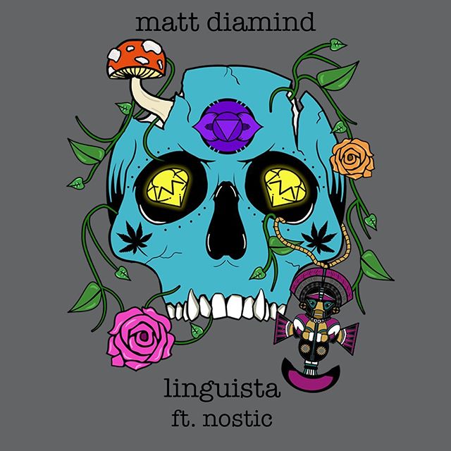 &ldquo;Linguista&rdquo; ft. @nosticlive out on all platforms! 
Mastered by @railtownmastering 
Artwork by @kpart .
.
.
#bassmusic #latinhiphop #midtempo #westcoast #electronicmusic #linguista