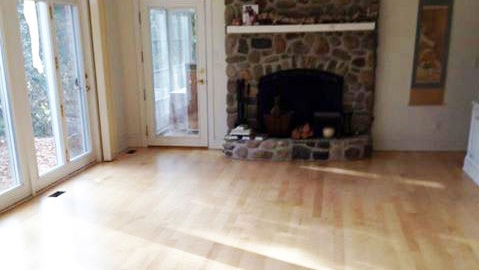 Refinished Maple Hardwood Floors