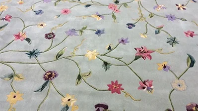  Nourison Modern Floral Wool Area Rug