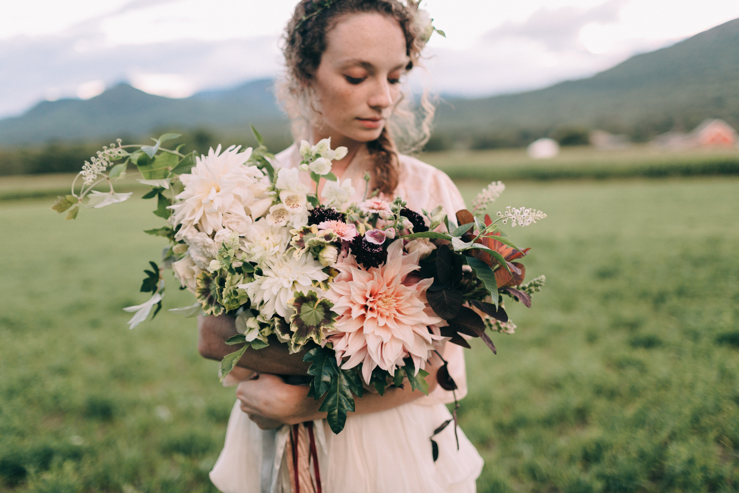 Mountain Wedding in Maine Bridal Bouquet