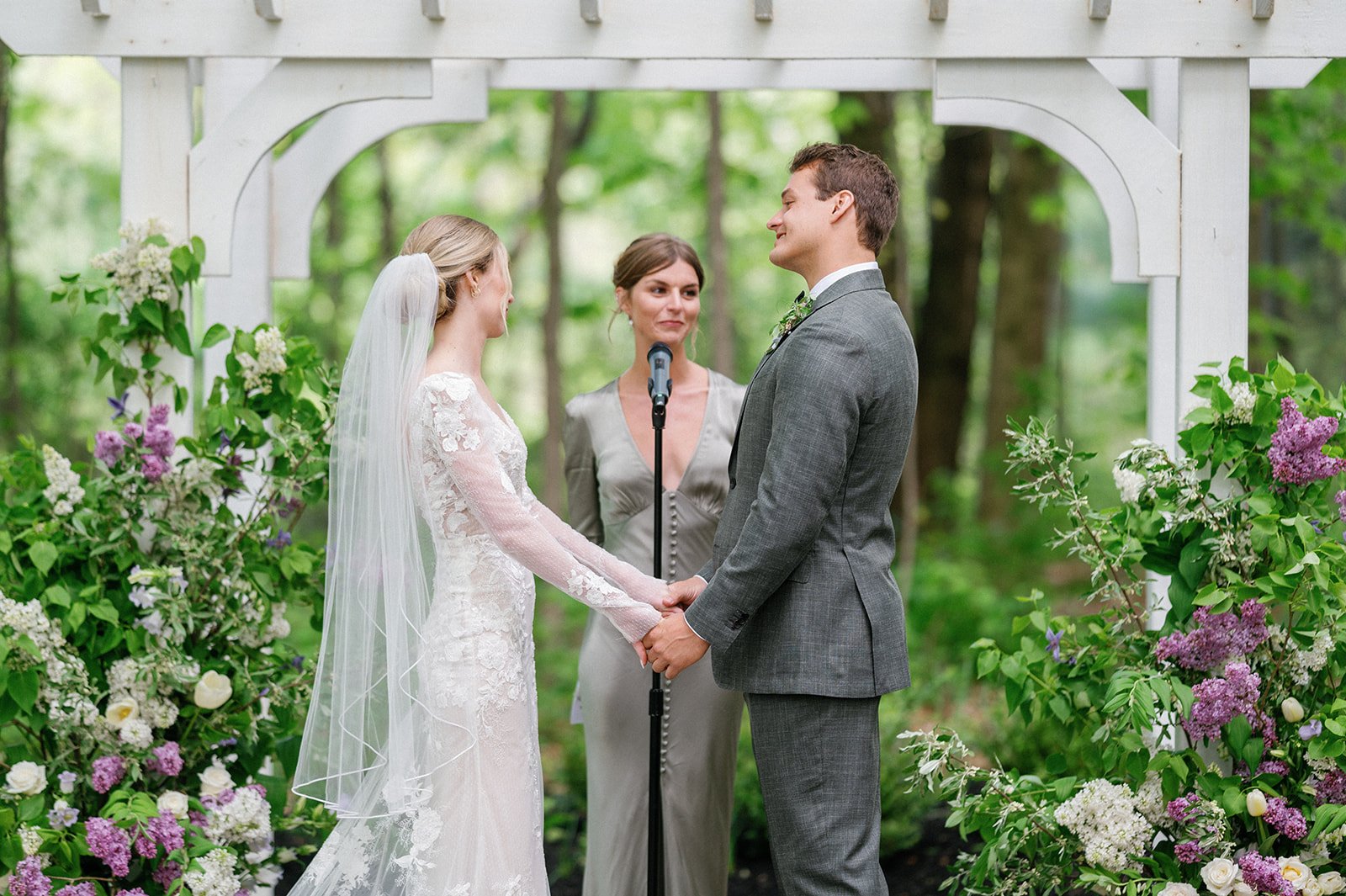 Ceremony Photo with Arbor and Alter Pieces