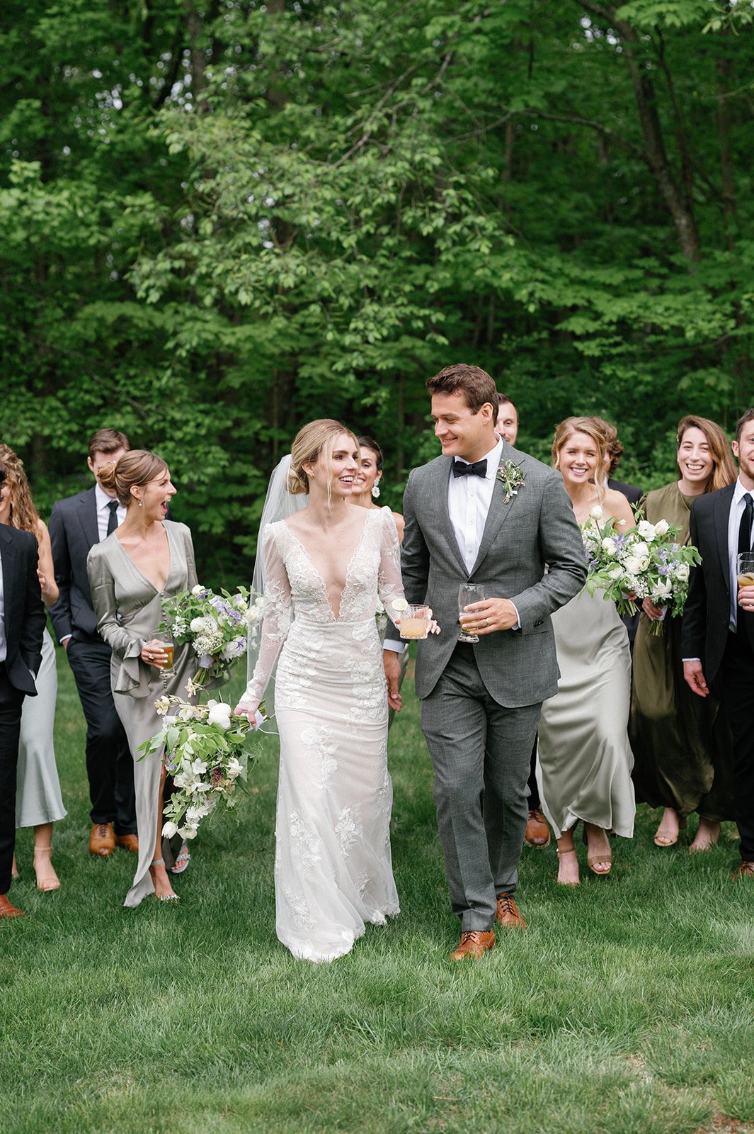 Bridal Party at Cocktail Hour 