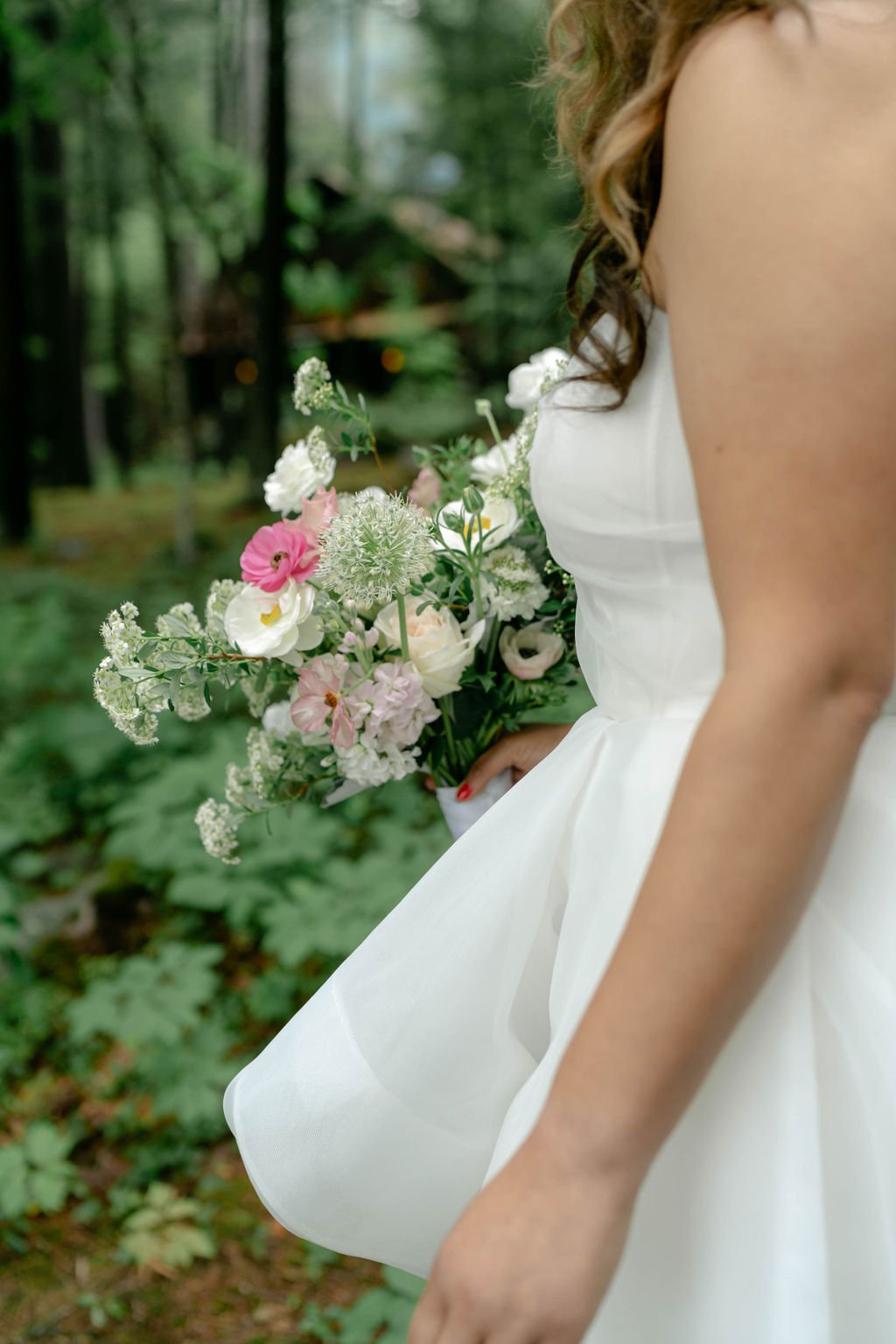 May Bridal Bouquet Featuring Seasonal Blooms