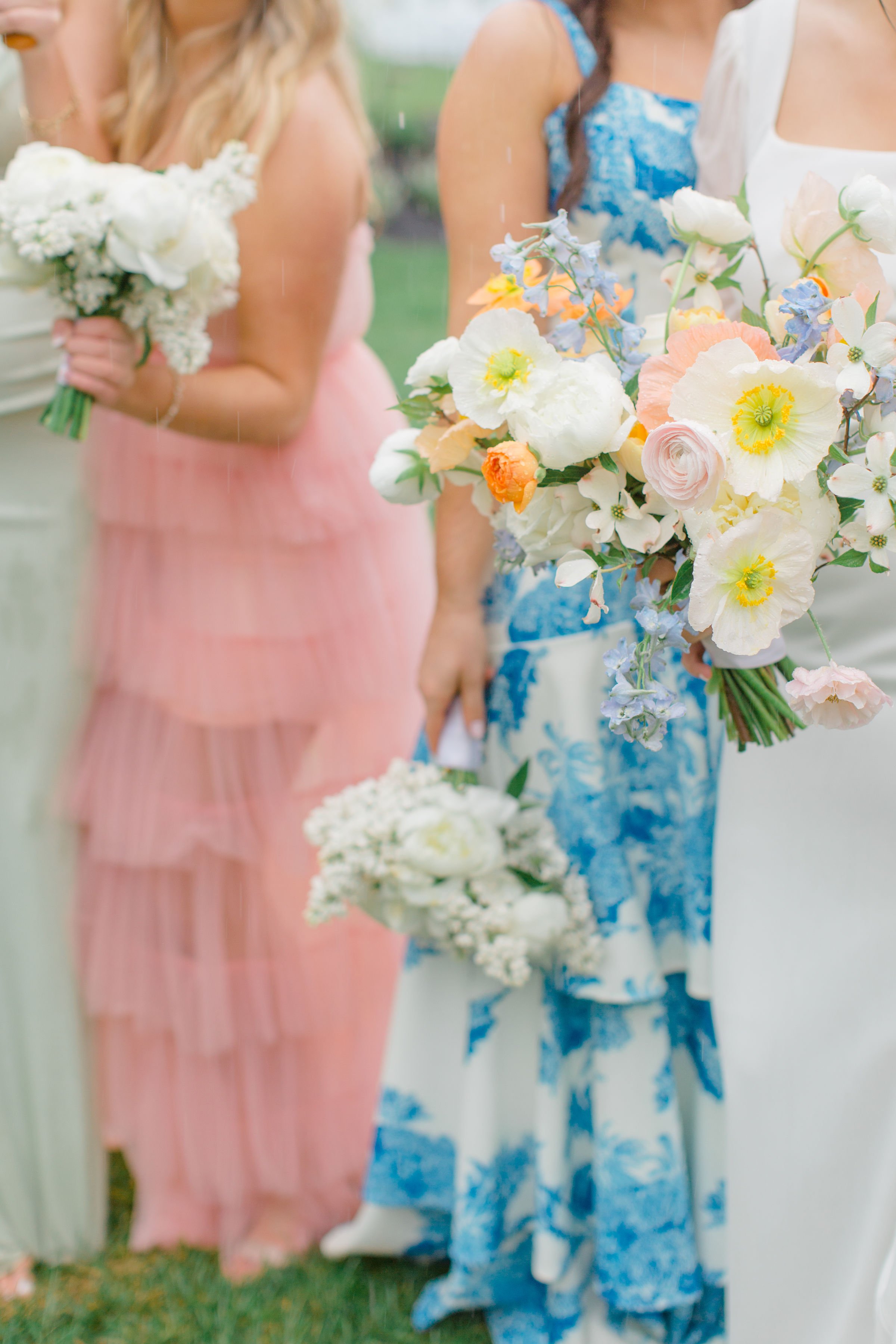 Spring Bridal Bouquets with Pops of Fun Colors