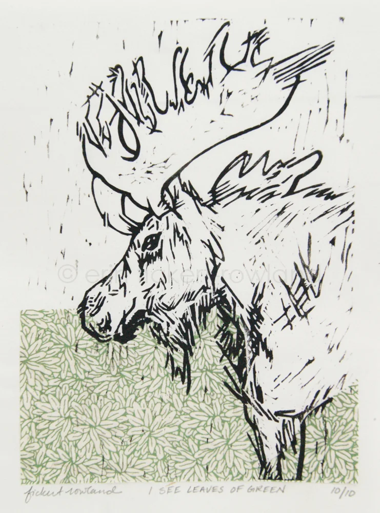"I See Leaves of Green" Limited Edition of 10 6 in x 8 in Matted to 8 in x 10 in