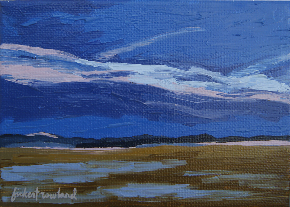 "Dusk, South Park Basin, CO" 5 in x 7 in