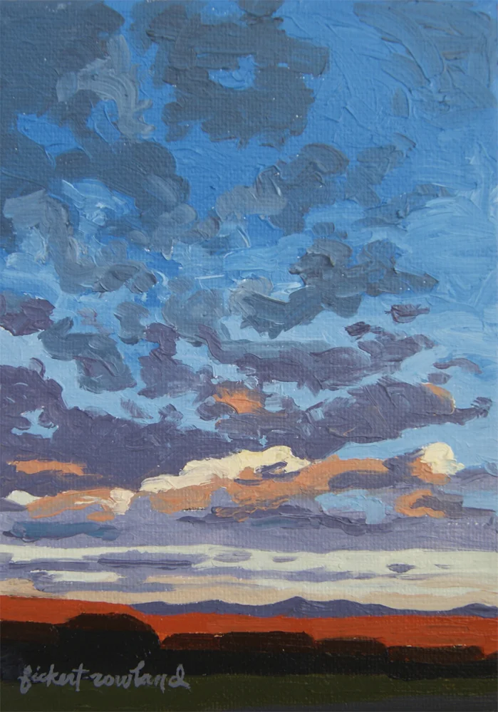 "Parker Sunrise, CO" 5 in x 7 in