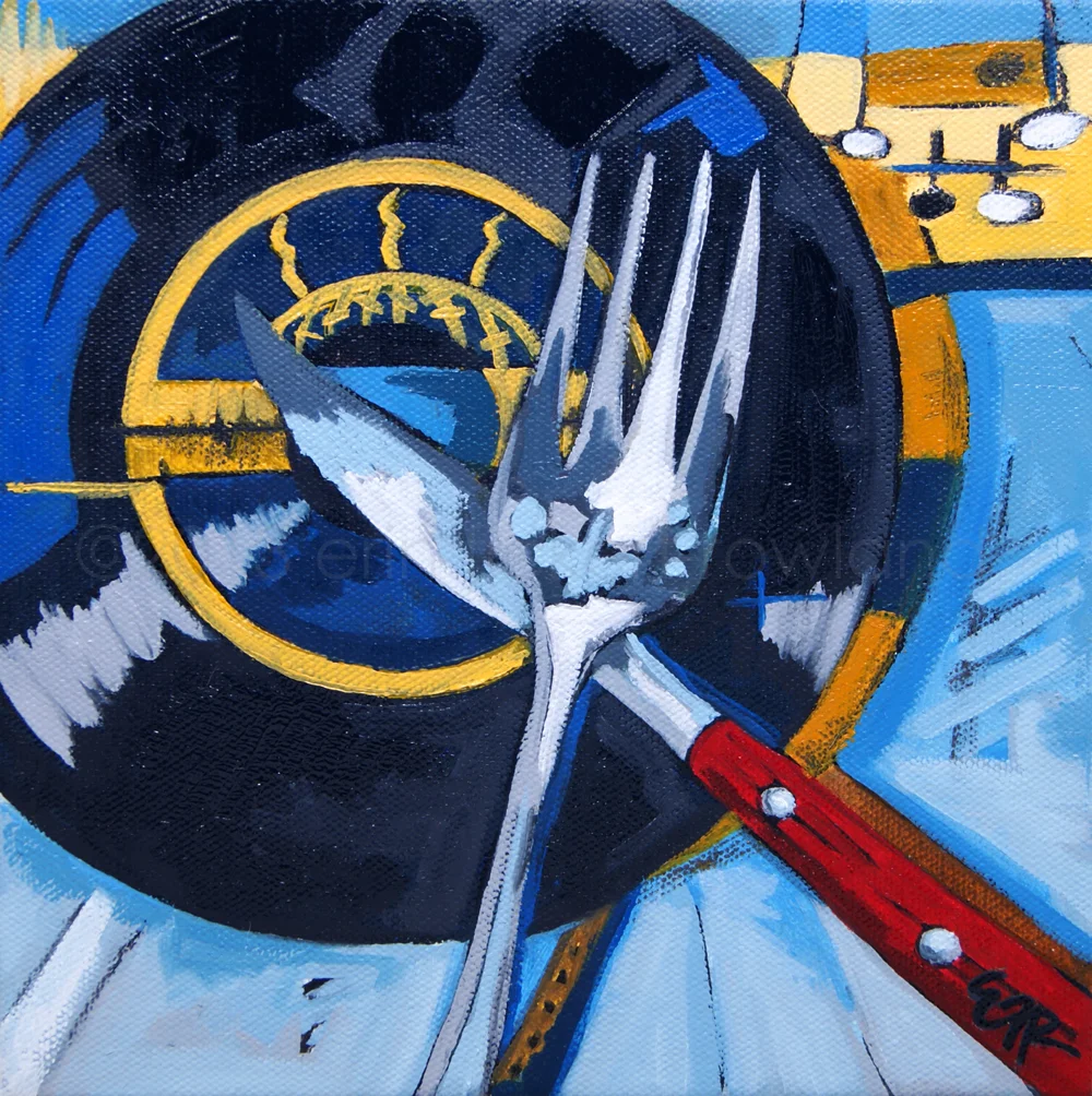 "Eat It for Breakfast" 8 in x 8 in