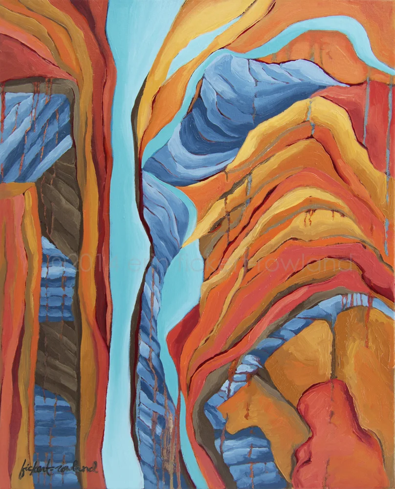 "The Rocks Cried Out, Zion" 16 in x 20 in