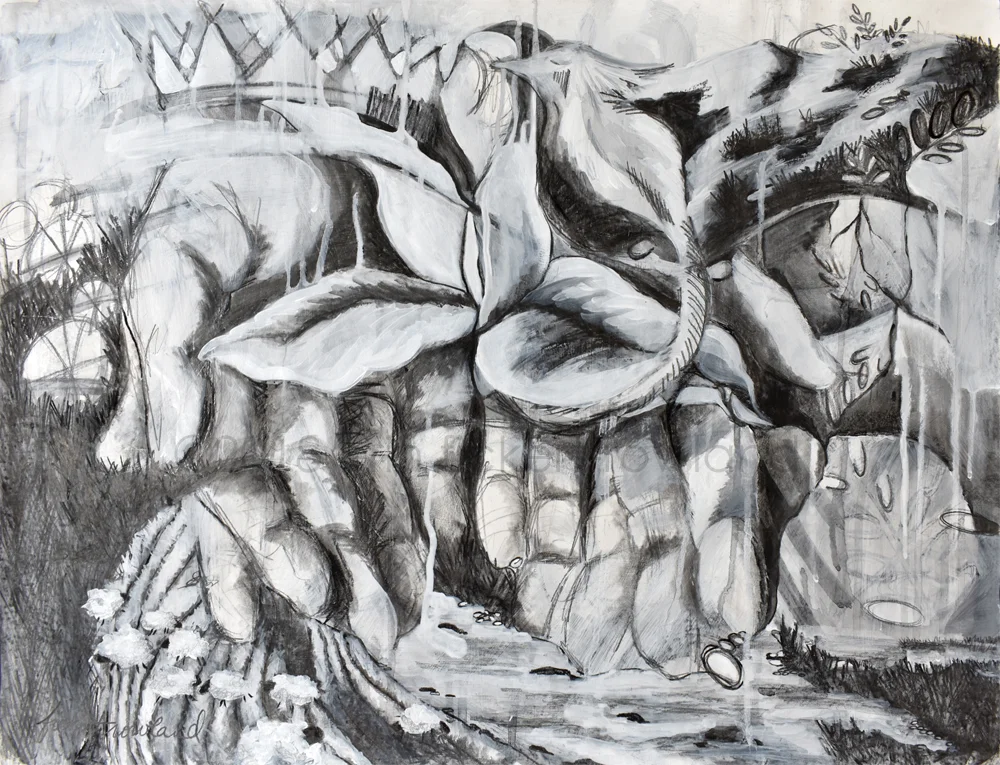 "The Hills Are Clothed with Gladness" 18 in x 24 in