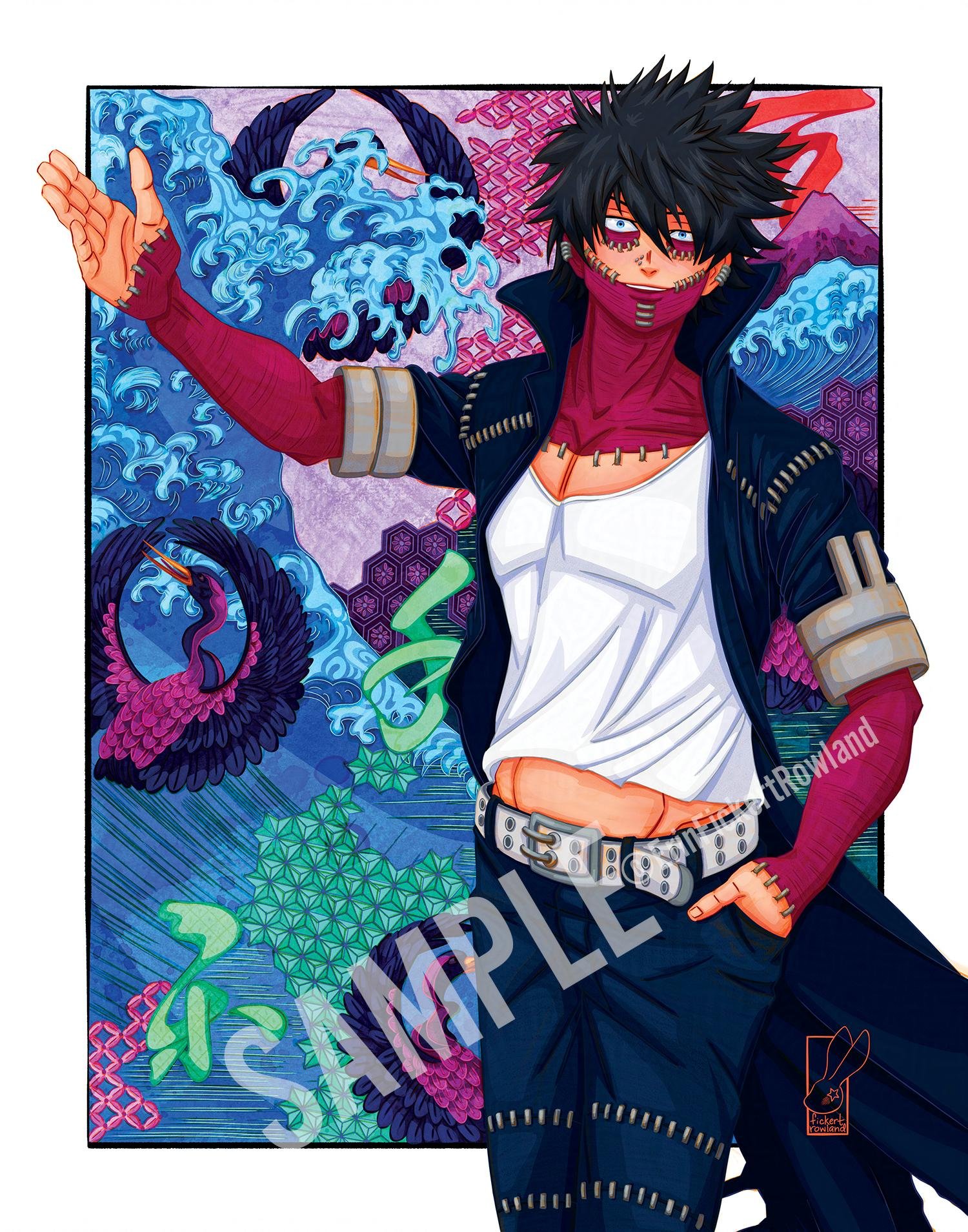 Tidal Wave Anime Gicleé Art Print (Copy)