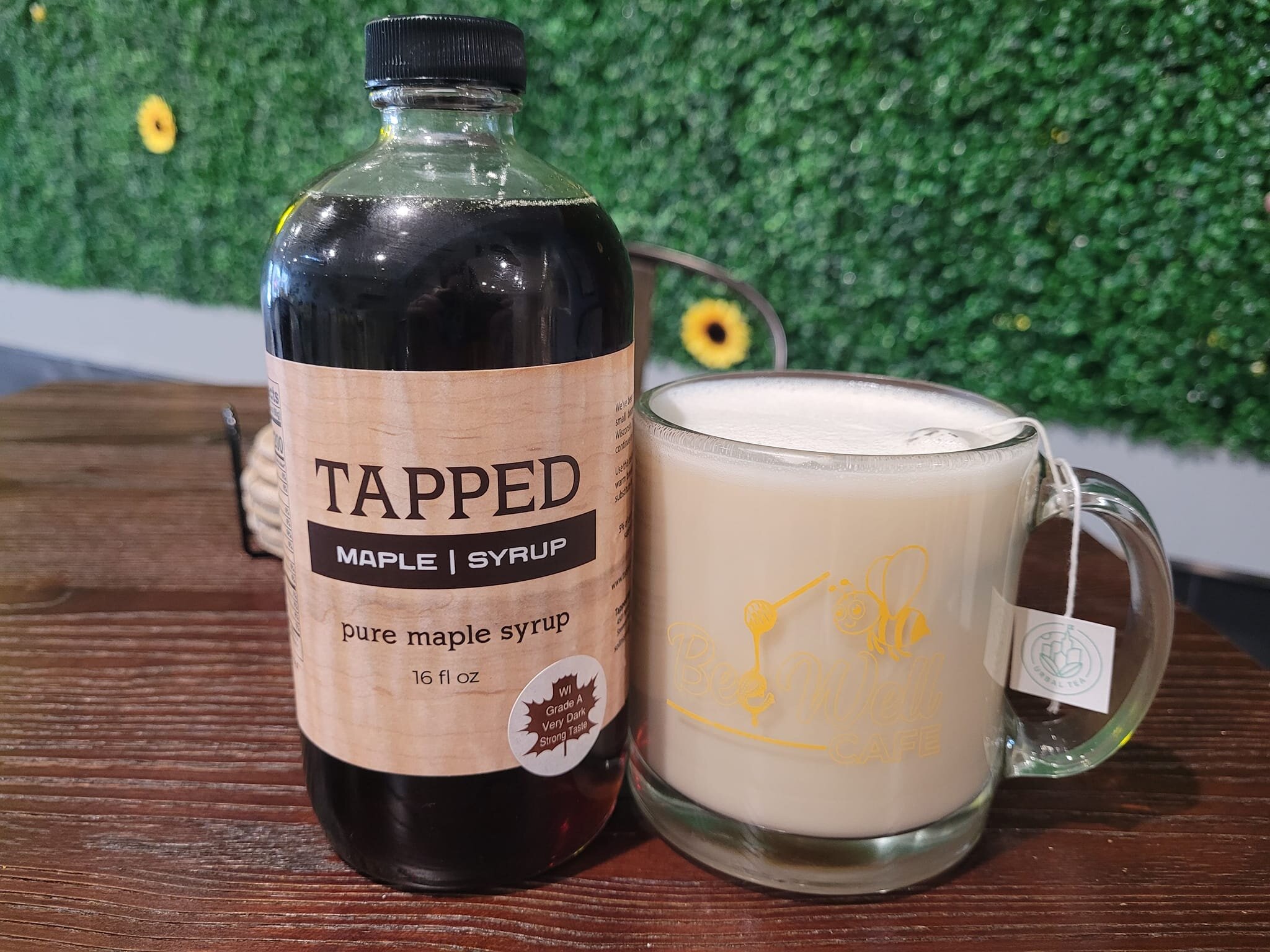 Live near, or traveling through, Mukwonago, Wisconsin? 
Stop in at the Bee Well Cafe, where &quot;foods are fresh, organic, and sourced locally&quot;.
The Bee Well Cafe is one of Tapped Cafe's featured partners and is participating in April's Tapped 