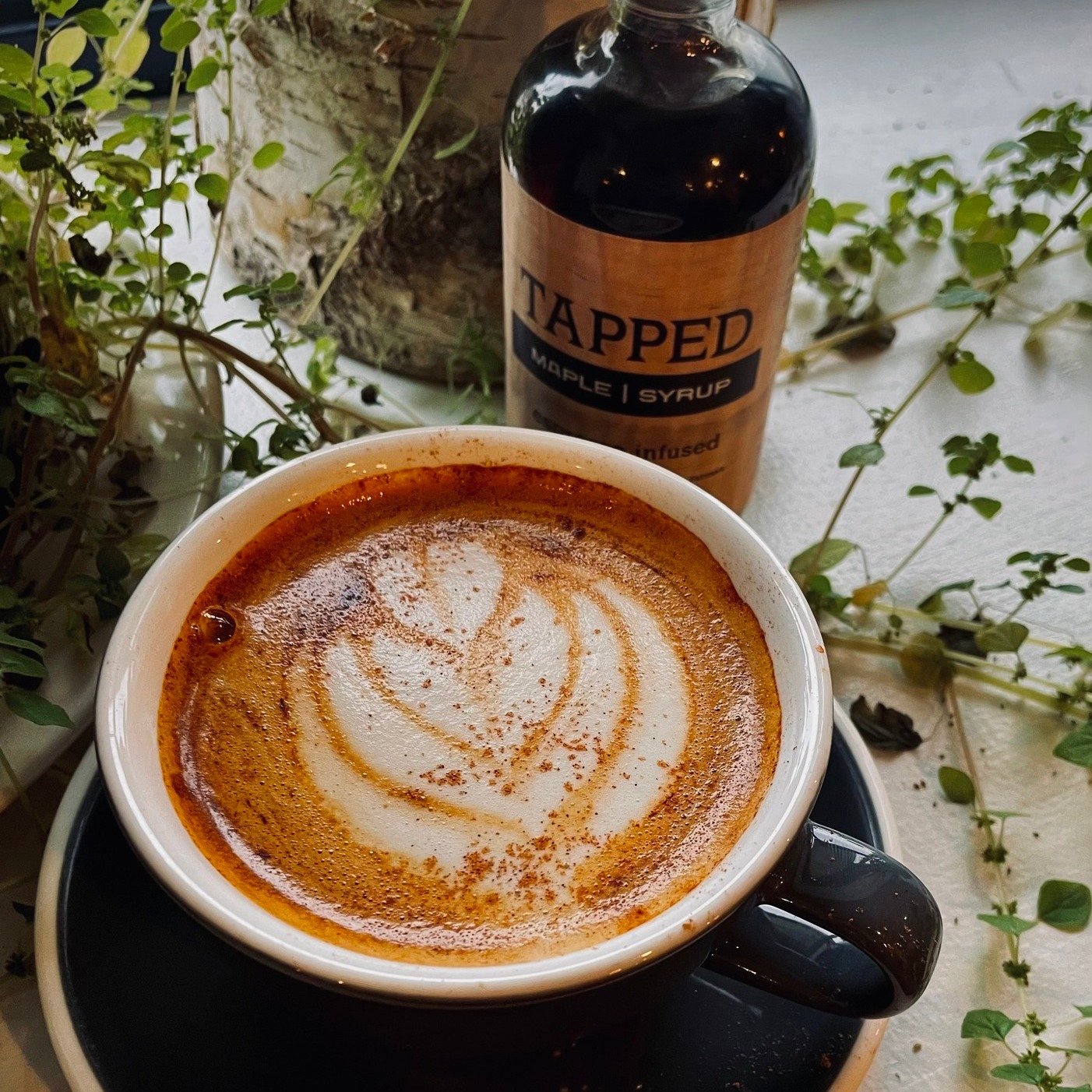 It's your Tapped Cafe wake up call! 
If you are near, or traveling through, Stoughton, WI, stop at the Wildwood Caf&eacute; for a Maple Oat Cinnamon Latte (and perhaps a bite or two off their delicious menu)! 

There is a little over a week left in t