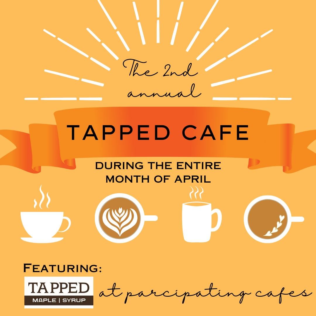 Only a couple days left of Tapped Cafe and your chance to win Tapped and cafe gift certificates! 

Visit one of our partner cafes any time during the month of April, purchase one of the cafe's drinks that feature Tapped, and enter to win our prize dr