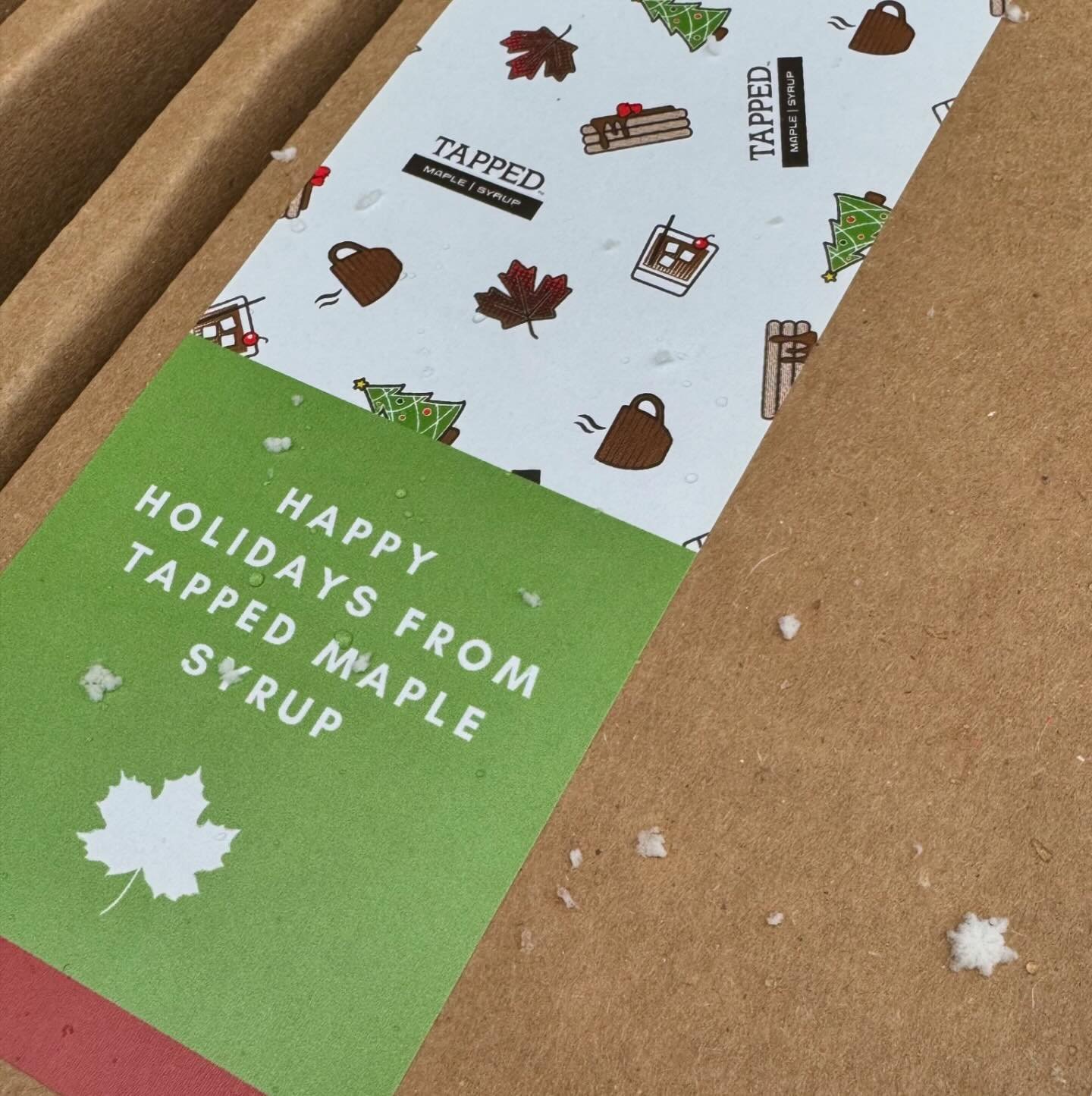First snowflakes today! 
We are already busy packing orders, thank you for gifting Tapped for the holidays . 🎄
Check out our website for gift ideas for everyone on your list!