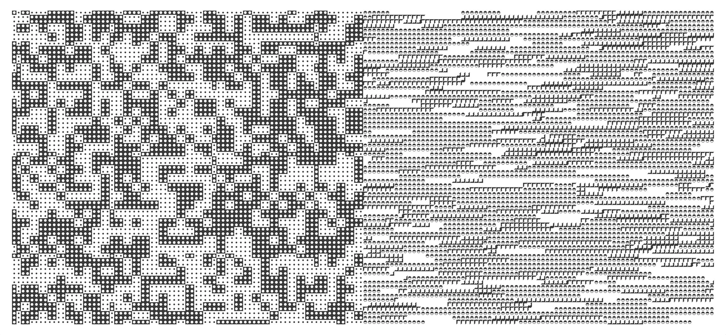 A QR code with complex patterns.