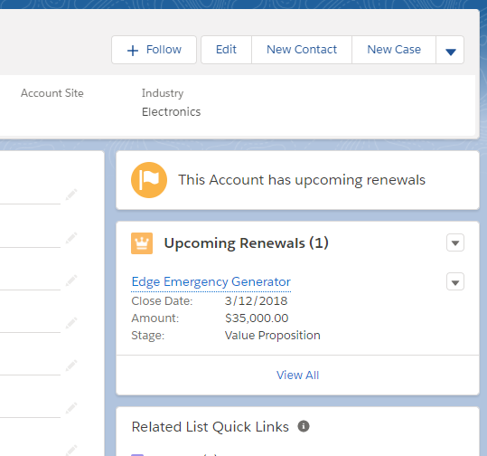 Notification and filtered related list with conditional visibility