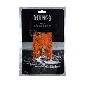 Gravlax Atlantic Salmon 100g, 200g, 500g or fillet – all sliced A decadent canapé topping cured with a Nordic dill recipe Shelf life: 14 days
