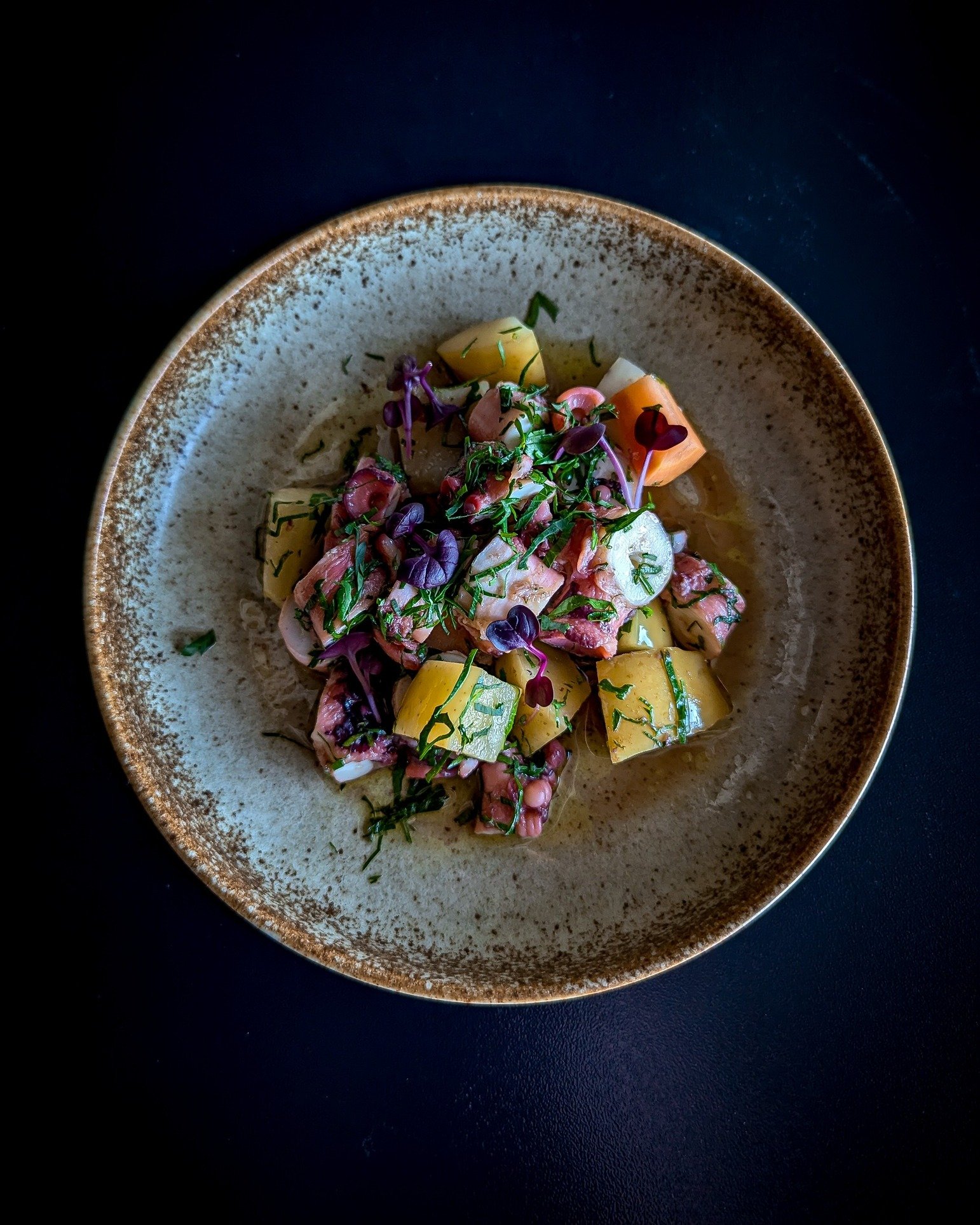 Tasmanian Octopus Salad | pickled vegetables, garden herbs &amp; cab sauv dressing
Great summer flavours and Tasmanian produce!
.
Available now in Mures Upper Deck restaurant.
Bookings |  mures.com.au/upper-deck-bookings | (03) 6231 1999
.
#MuresUppe