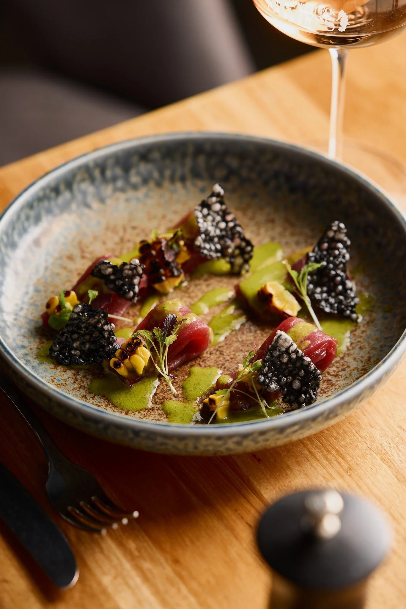 We&rsquo;ve got a beautiful, updated menu in Upper Deck from Executive Chef Stefan, and it&rsquo;s time to show off some of our favourite dishes!
.
📸: Southern Bluefin Tuna Crudo
With charred corn, dill, tapioca shards, and Tasmanian mountain pepper