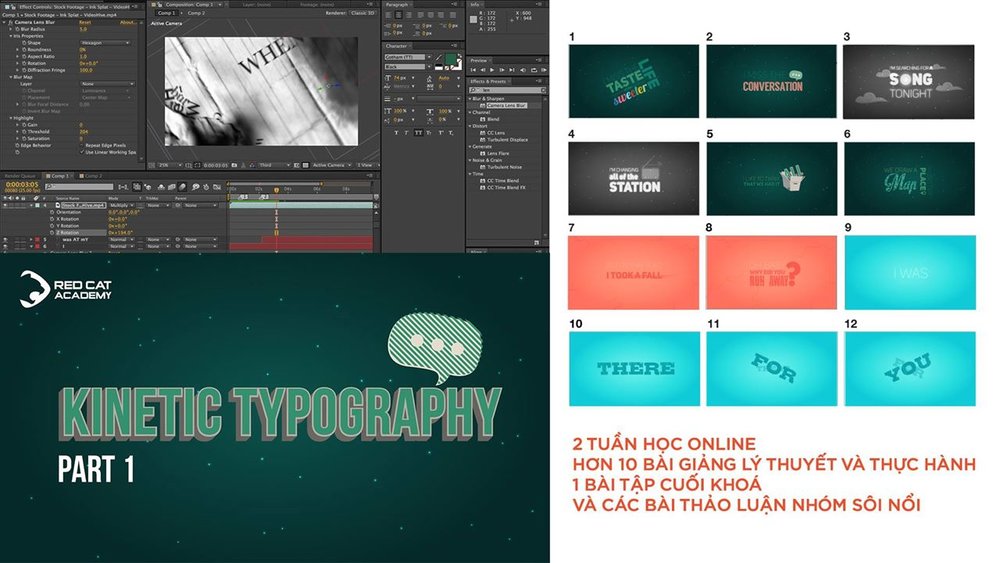 ANIMATION TYPOGRAPHY TRỰC TUYẾN — Red Cat Academy
