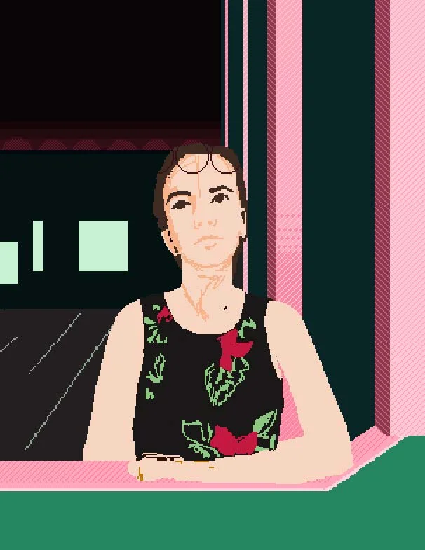 1: I set up the perspective, positioning, and initial color scheme.