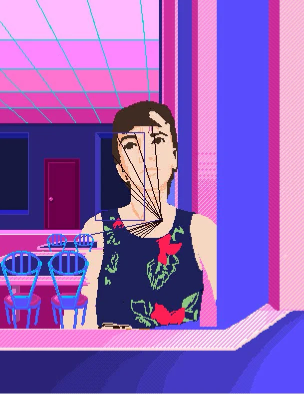 4: I adjust the colors and add some rad chairs.