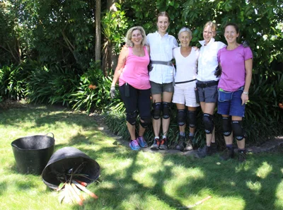 Robin and some of the team