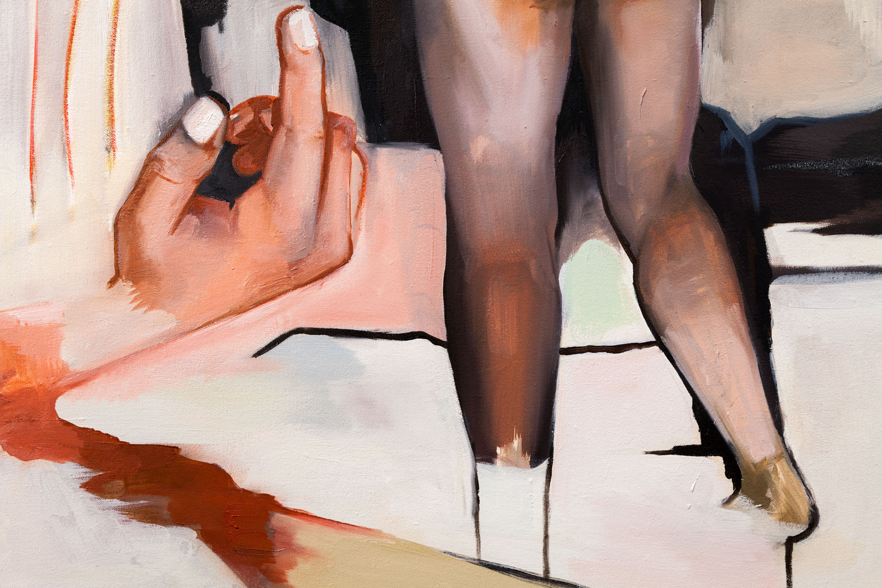  Detail, 2018, Oil on canvas, 96 x 60 inches 